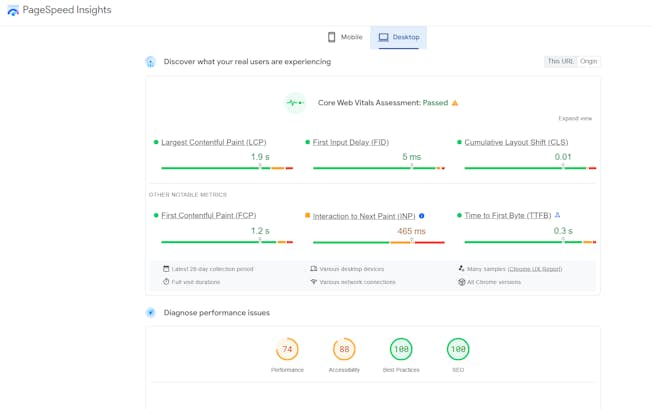 Page Speed Insights